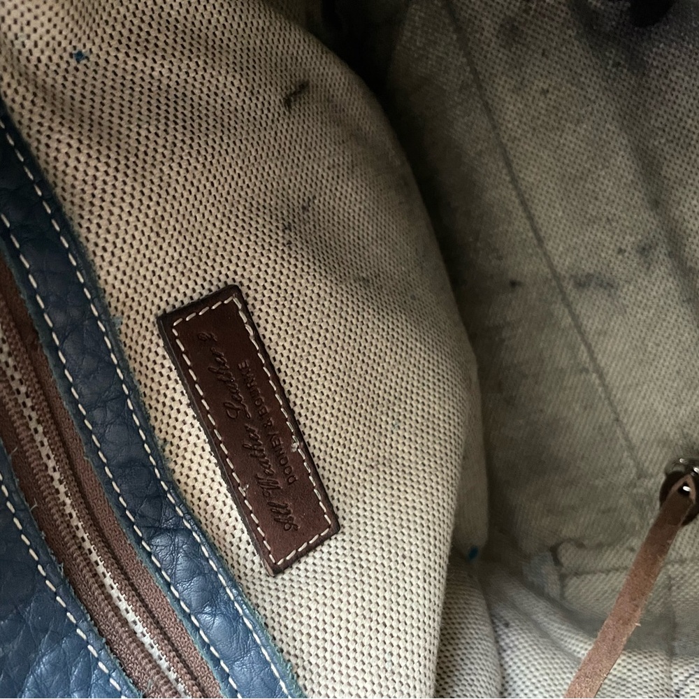 Dooney & Bourke Blue Leather Crossbody Bag - Picture 6 of 8